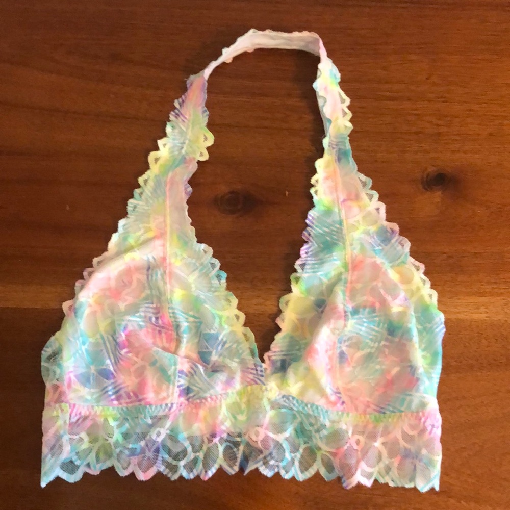 Victoria Secret Spring Lace Halter Bralette